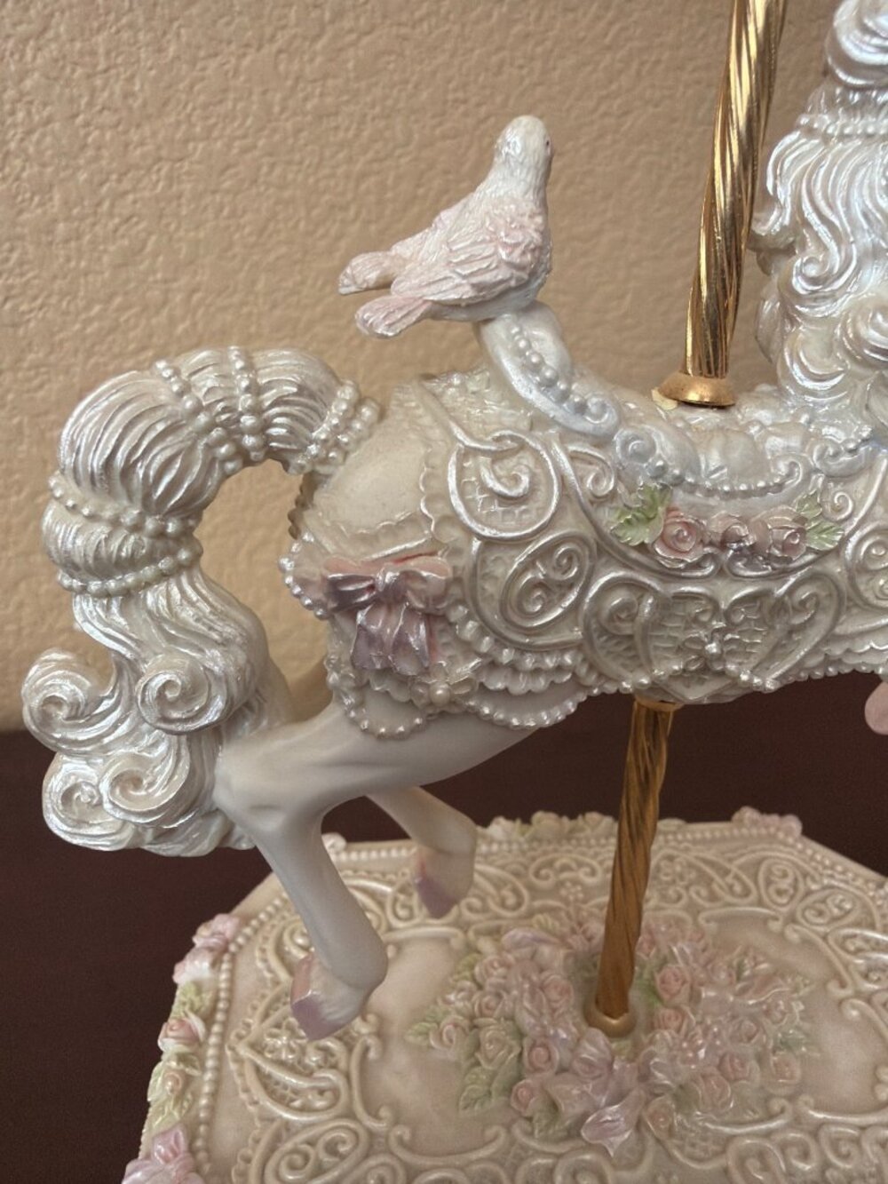 1998 San Francisco Music Box Some Enchanted Evening Carousel Horse Parker Fulton - Picture 10 of 16